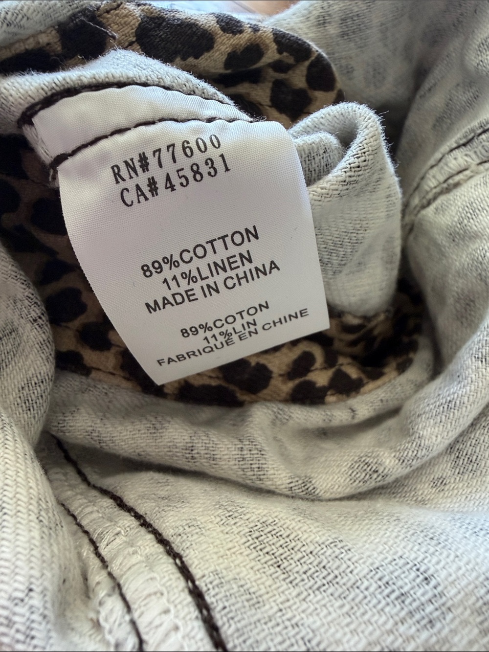 Leopard Print Zip-Front Jumpsuit‎ XS - Picture 10 of 10